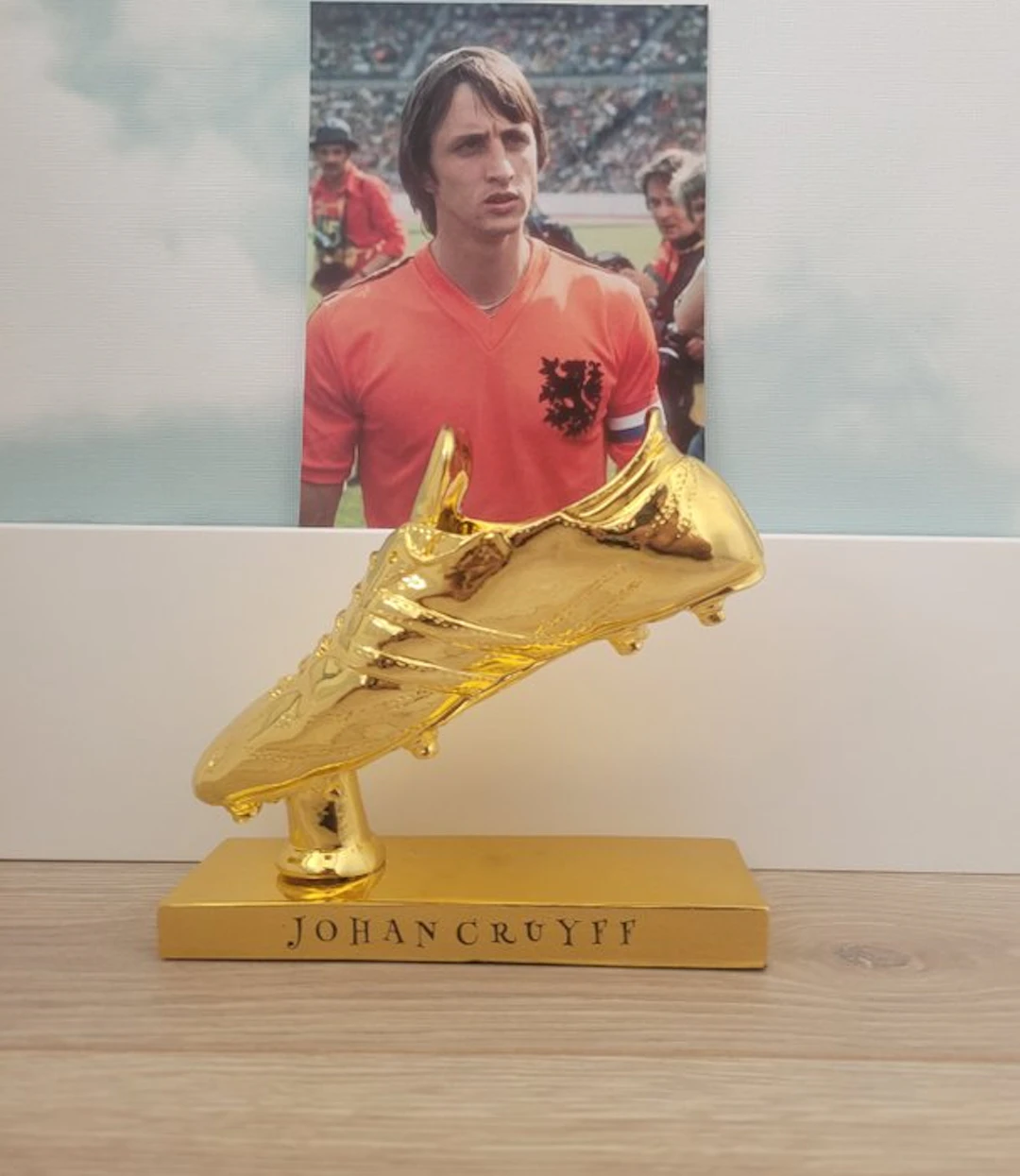 Johan Cruyff - Golden Boot Trophy + Photography