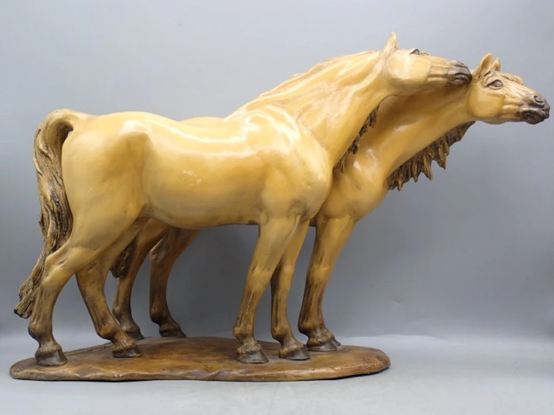 Cacciapuoti - Figure - Grooming horses - Ceramic