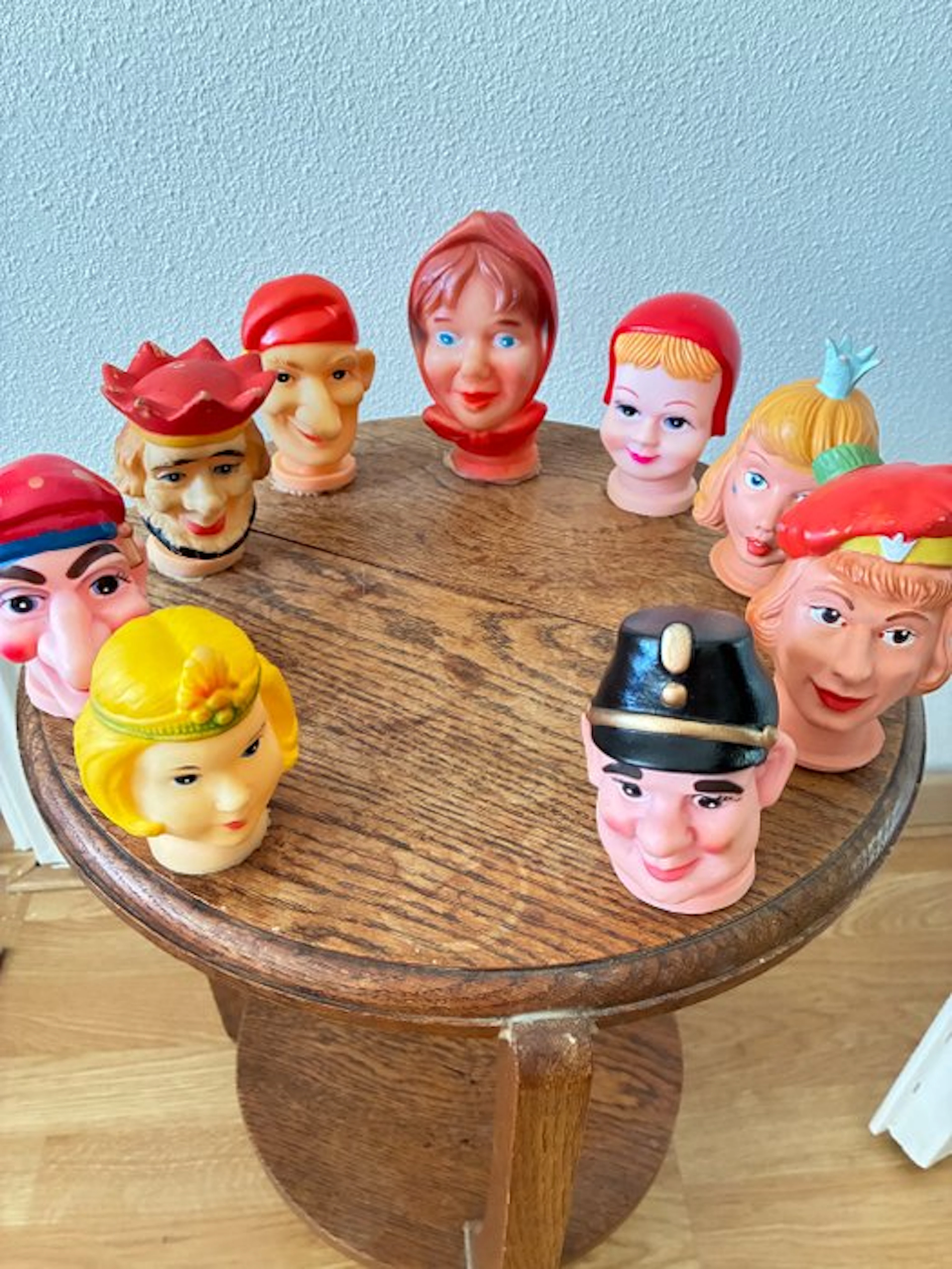 Onbekend - Doll Poppenkastpoppen - hoofden - 1950-1960 - Germany