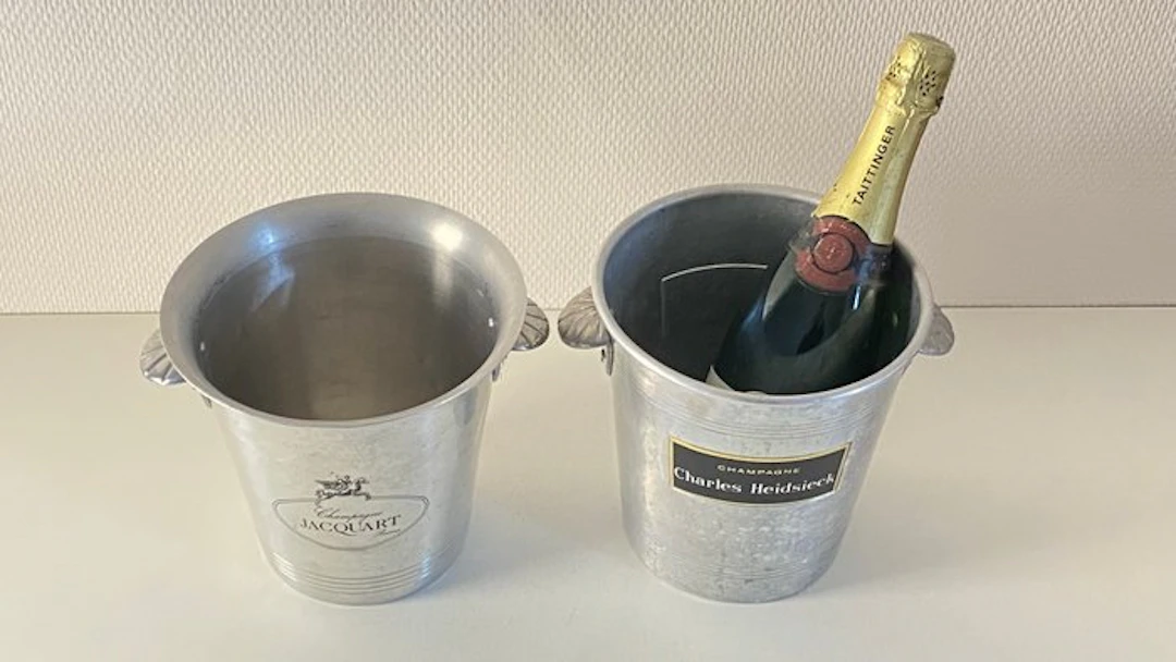 Charles Heidsieck & Jacquart - Champagne cooler (2) - Aluminium