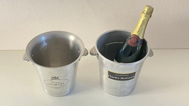 Charles Heidsieck & Jacquart - Champagne cooler (2) - Aluminium