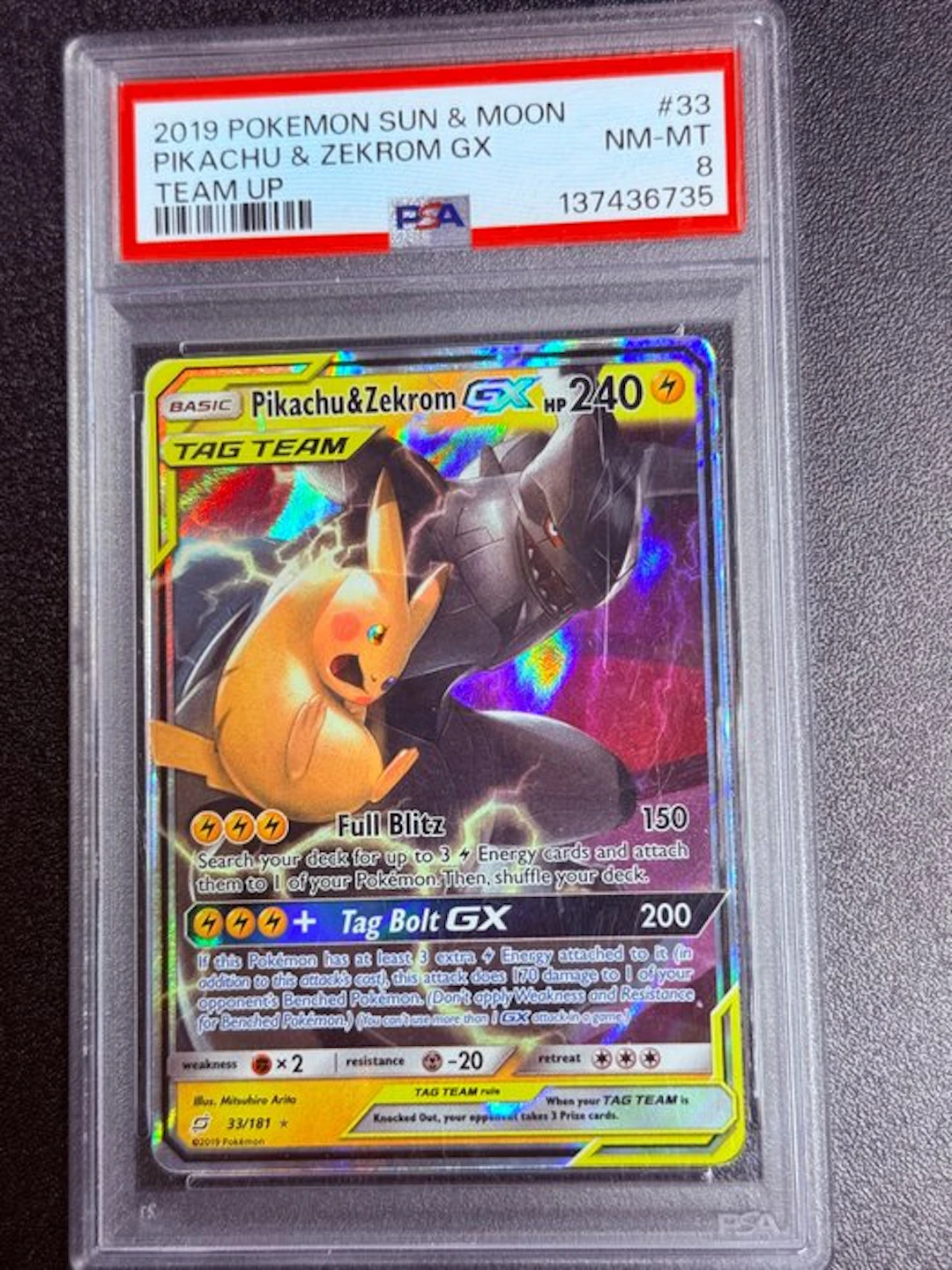 Pokémon - 1 Graded card - Pikachu