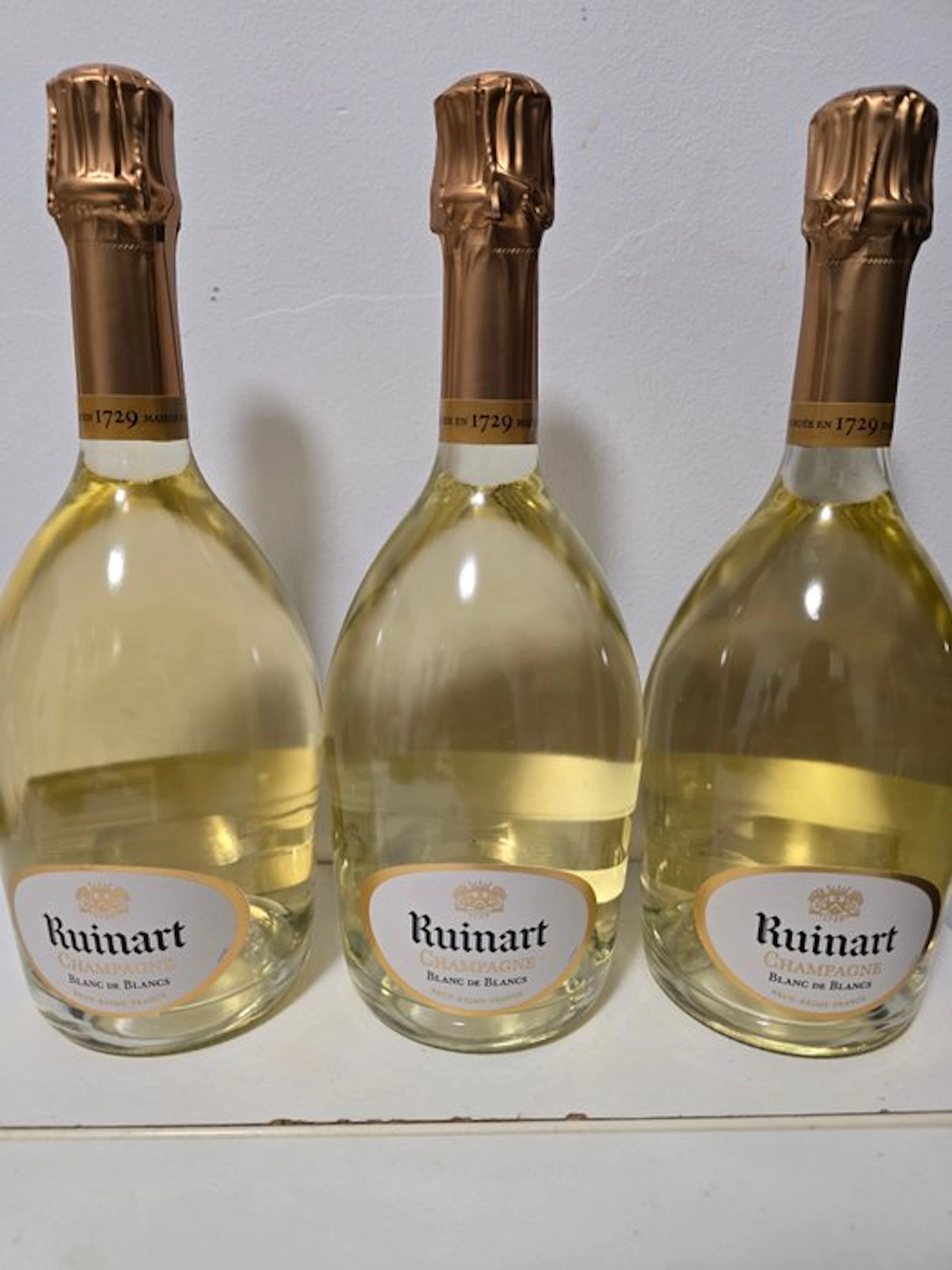 Ruinart, Blanc de Blancs - Champagne Blanc de Blancs - 3 Bottles (0.75L)