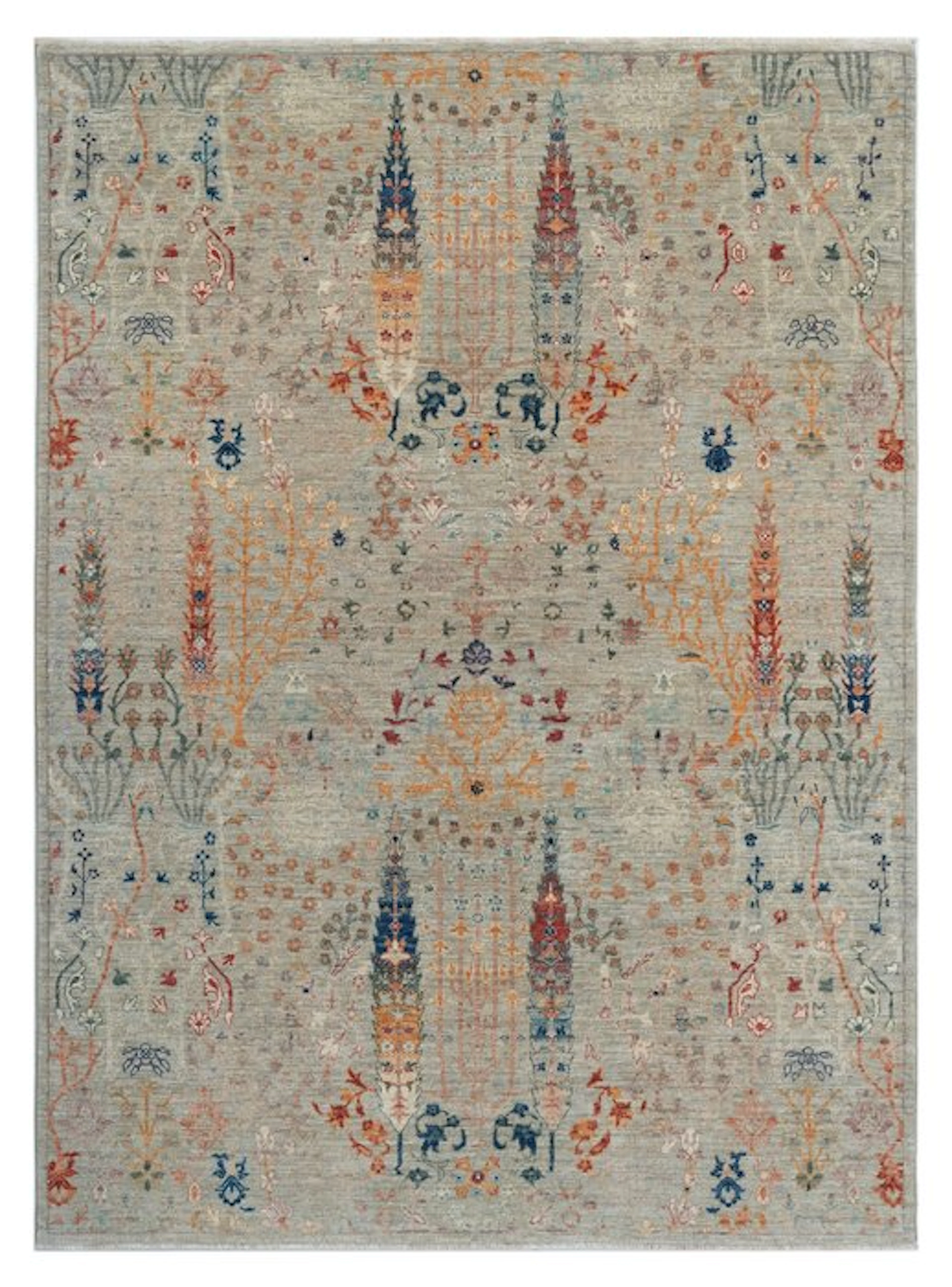 Hand-knotted designer rug – Very fine – Tree of Life...