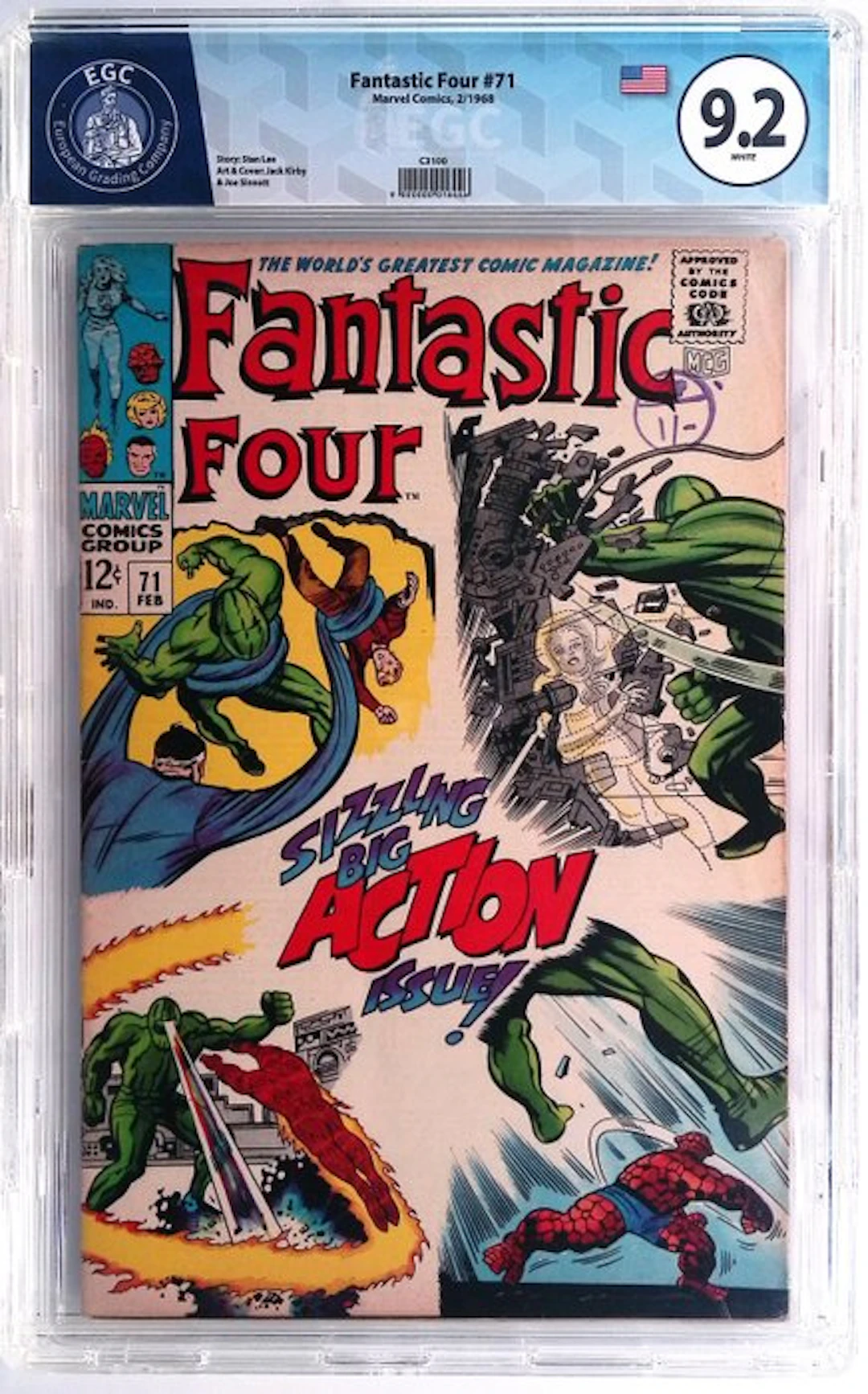 Fantastic Four #71 - EGC 9.2 - 1 Graded comic - First edition - 1968