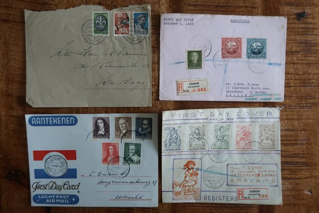 Netherlands 1937/1949 - FDC Forerunners with a unique piece