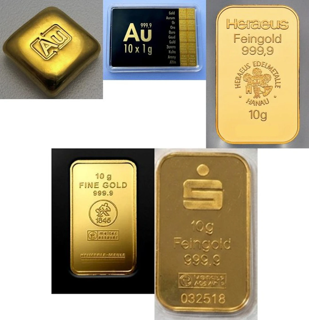 10 grams - Gold .999 - Divers