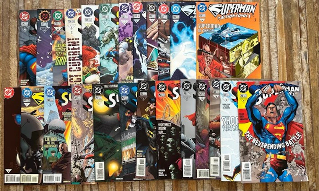 Action Comics #726 à #760 - NO RESERVE - 24 Comic...