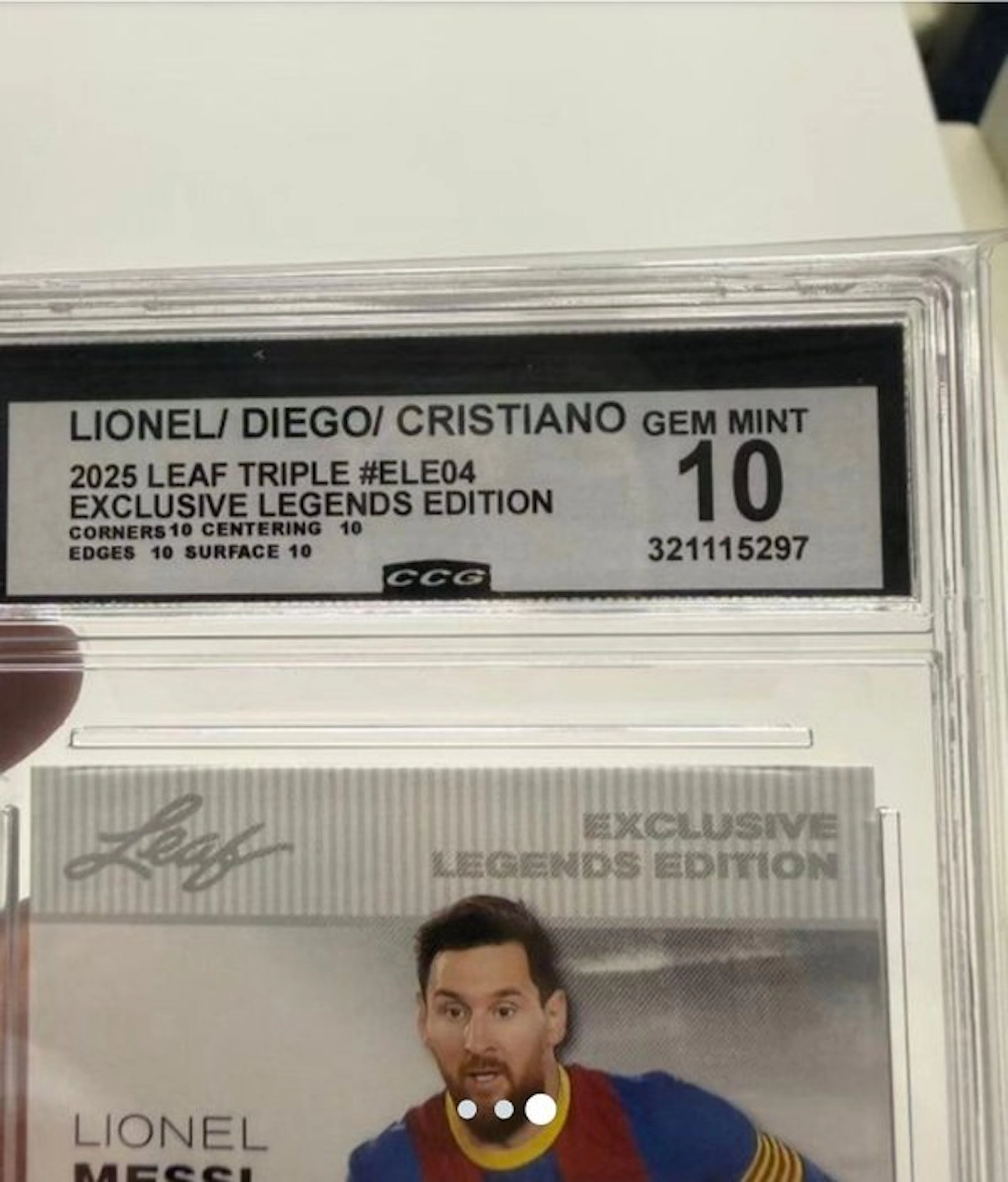 2025 Leaf Exclusive Legends Edition Lionel Messi