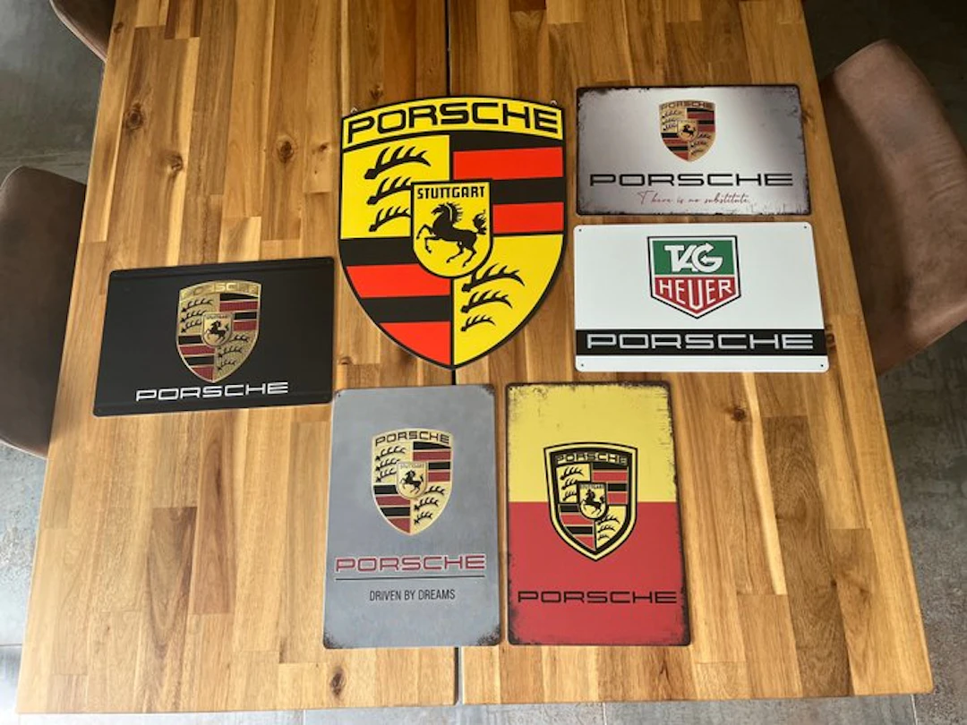 Number plate (6) - Porsche, TAG Heuer - Plaques Porsche