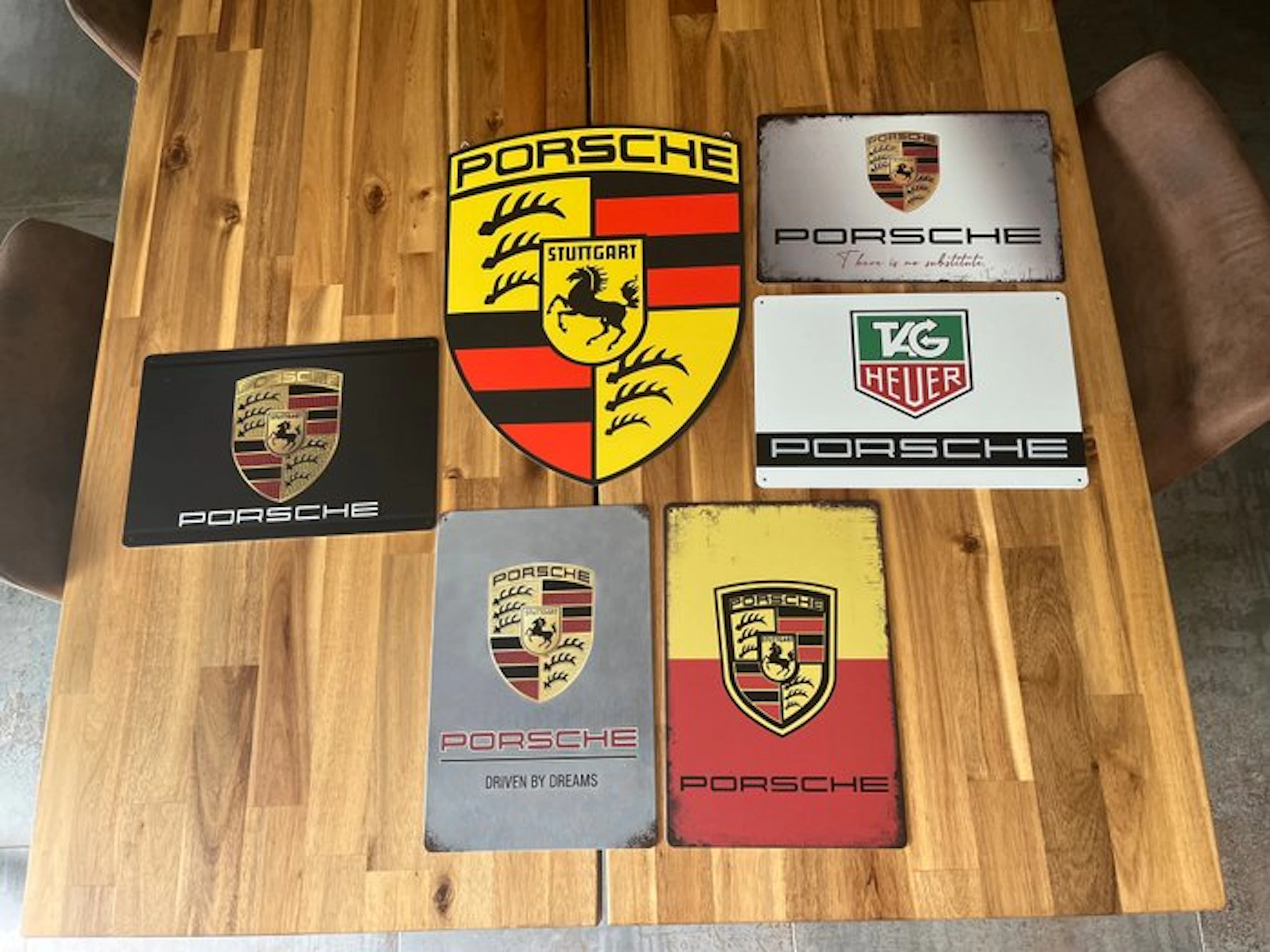 Number plate (6) - Porsche, TAG Heuer - Plaques Porsche