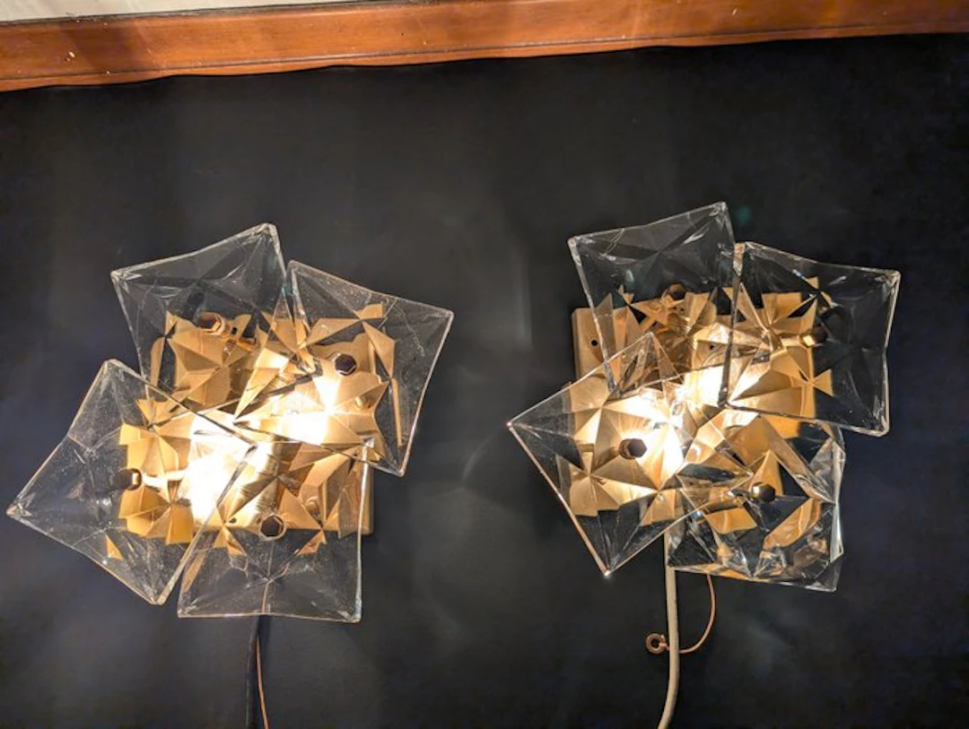 Kinkeldey - Wall sconce (2) - Crystal - Crystal