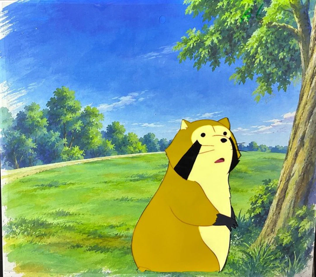Nippon Animation - 1 Animation Cel - Rascal the Raccoon - Rascal - 1977