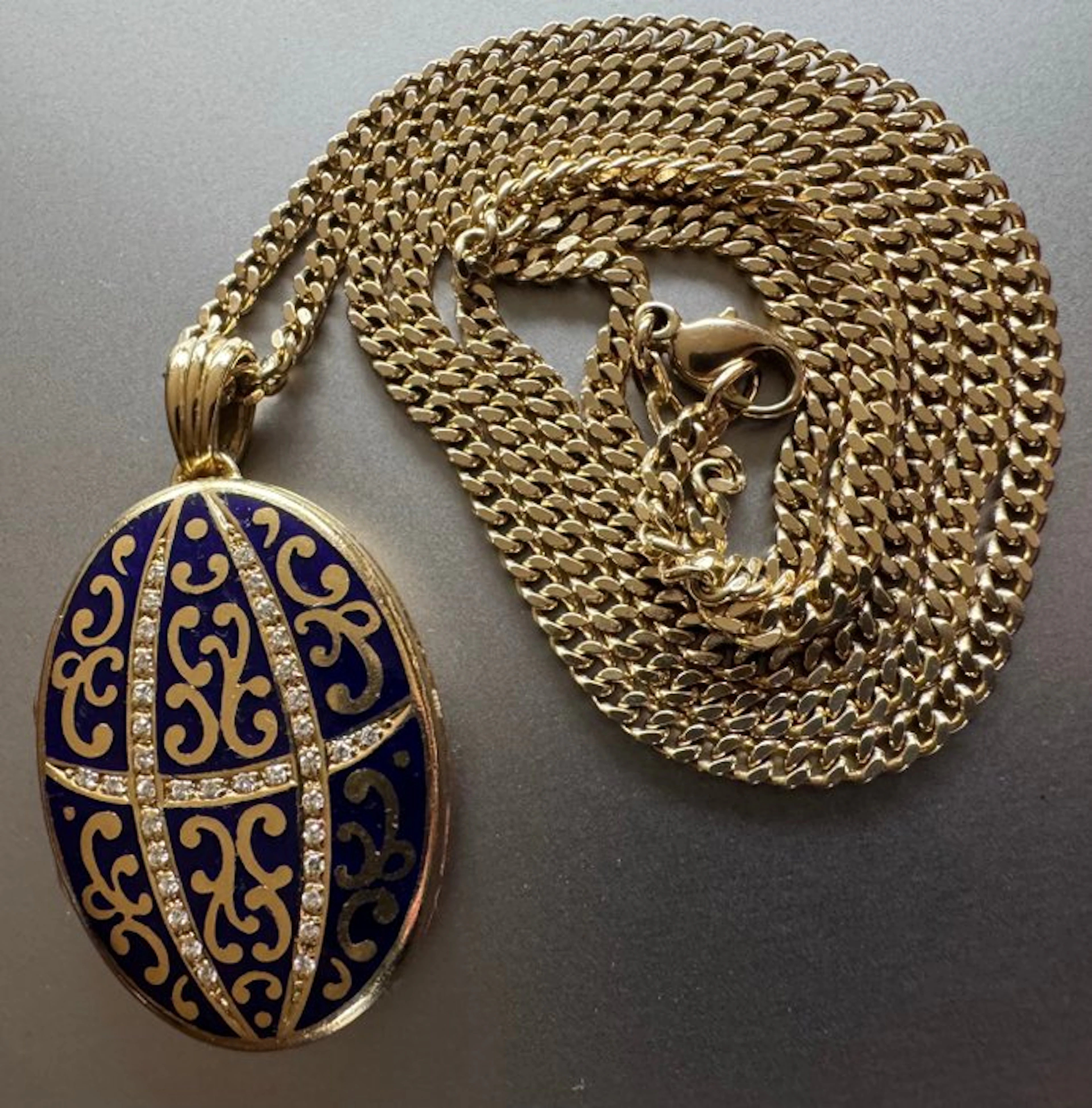 Locket - 18 kt. Yellow gold Diamond (Natural) - Diamond
