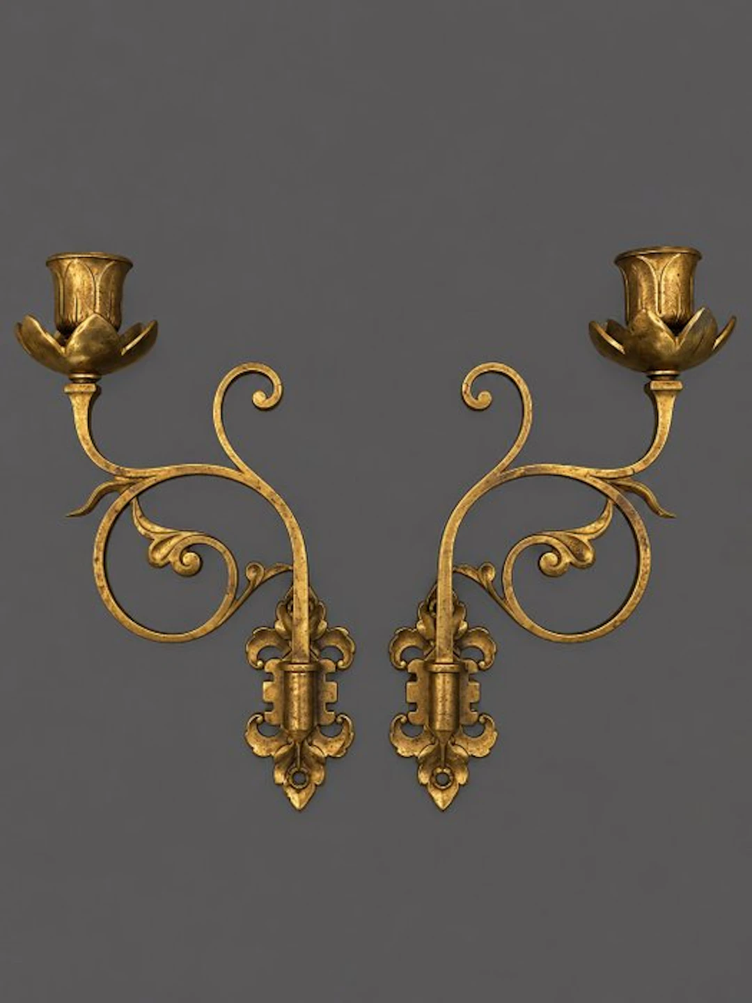 Candlestick - Brass - Piano candlestick