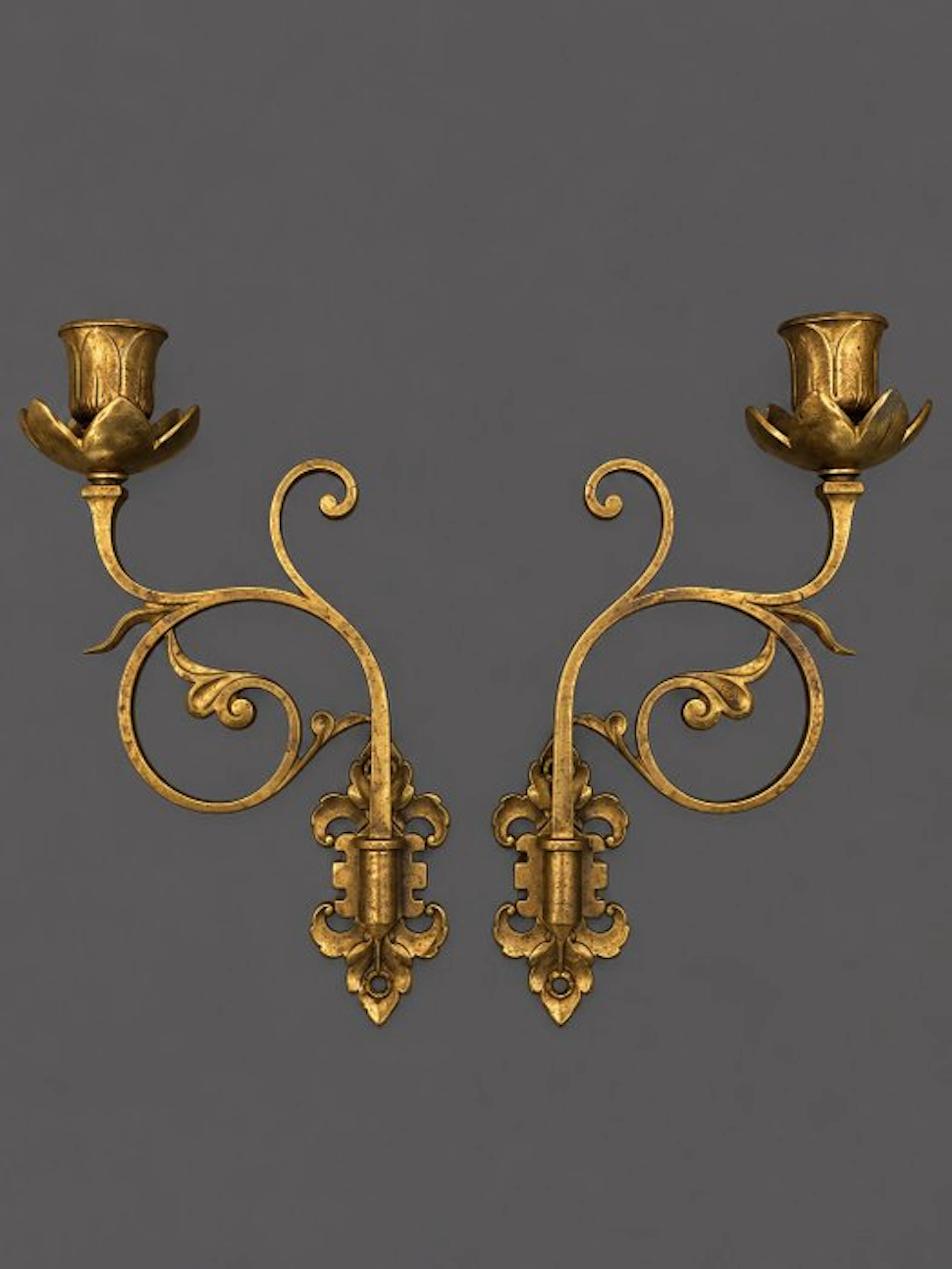 Candlestick - Brass - Piano candlestick
