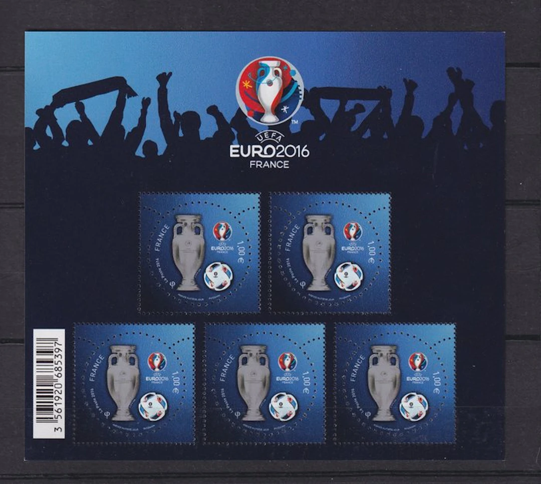 France 2016 - rare bloc feuillet UEPA euro 2016 - Yvert bloc n°137