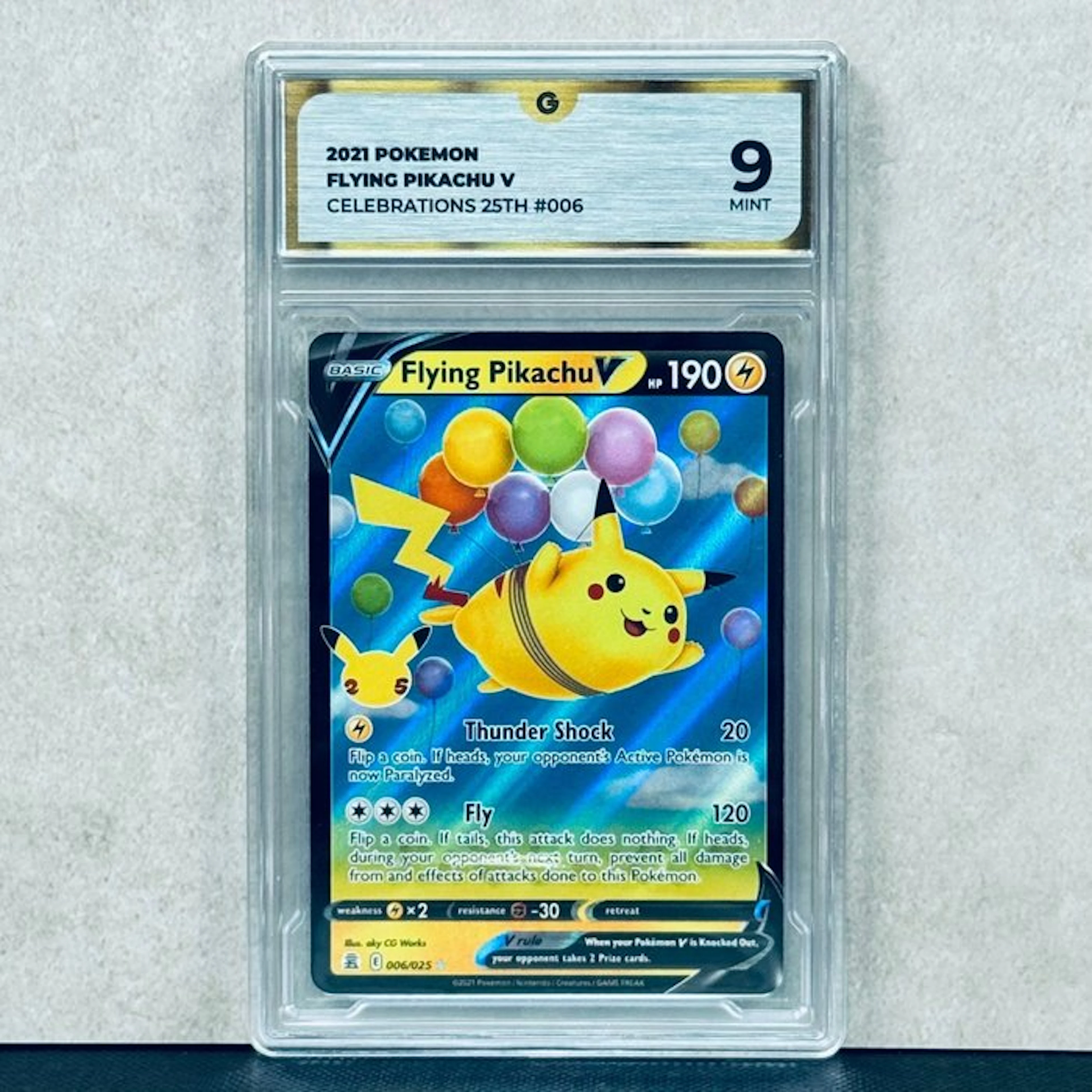 Pokémon Graded card - FLYING PIKACHU V #006 2021 POKEMON...