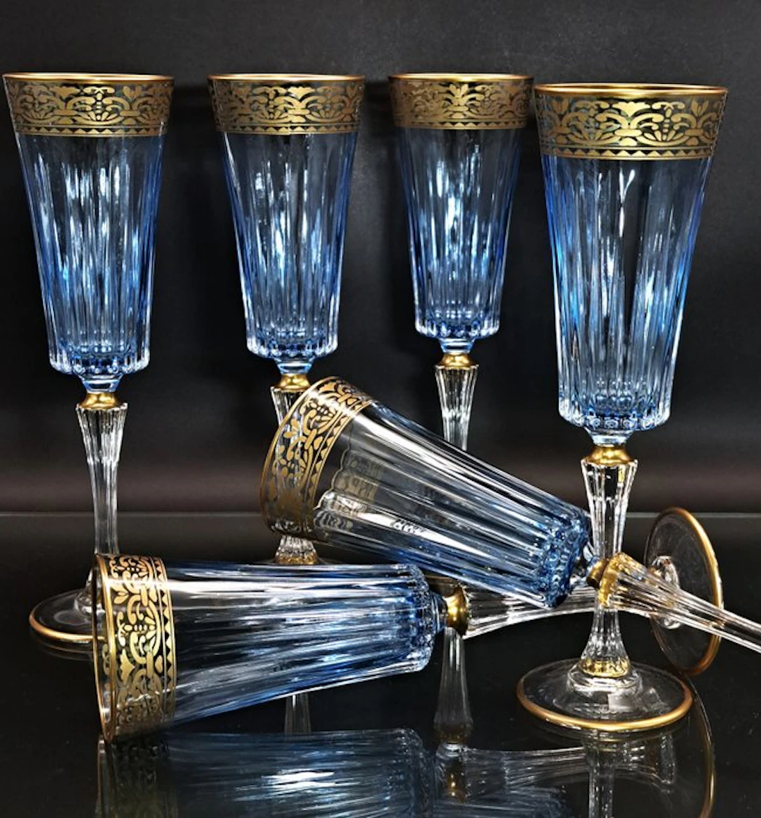 Artemisia - Champagne flute (6) - Crystal