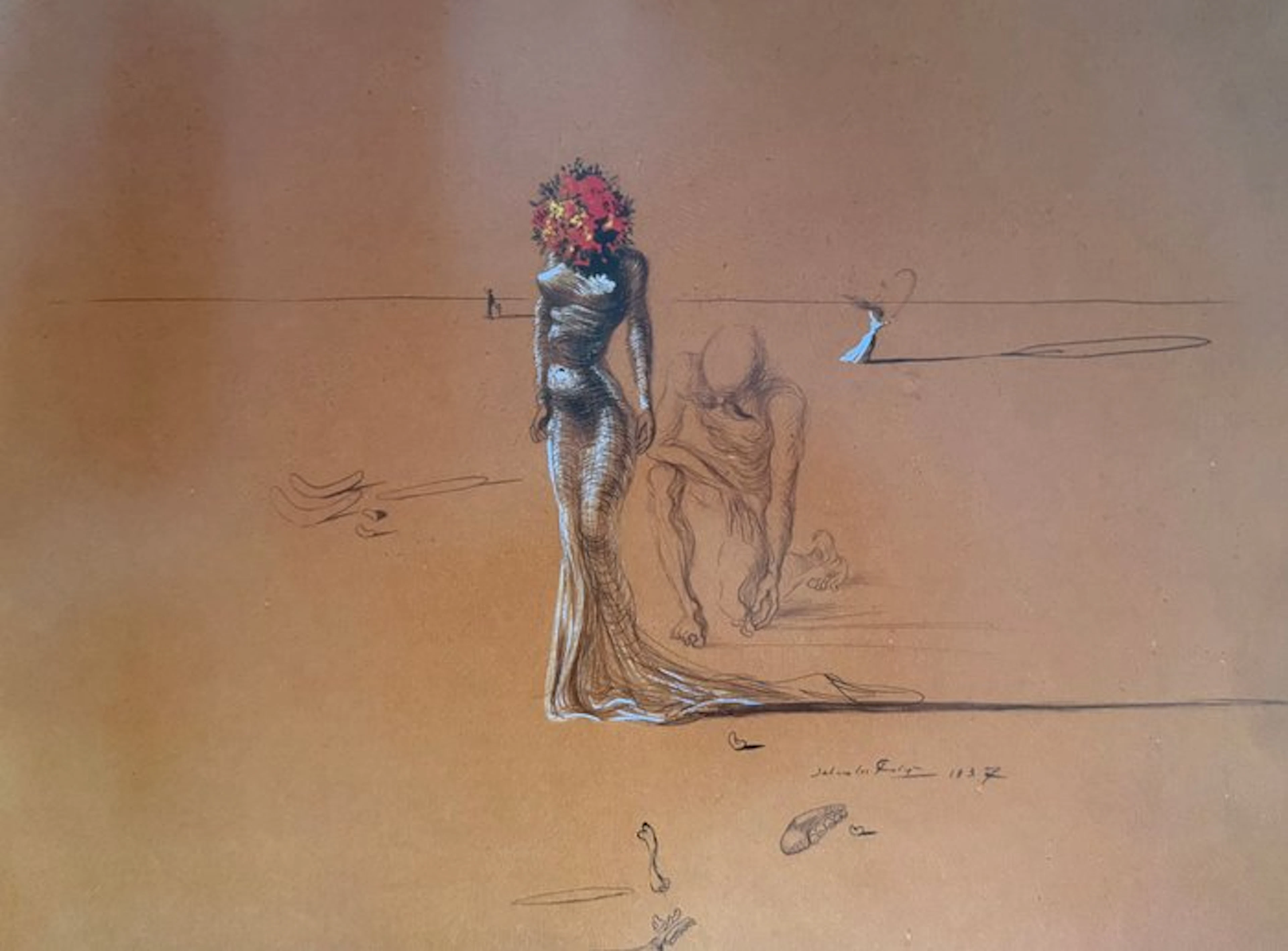 Salvador Dali (1904-1989) - “Female with Head of Flowers