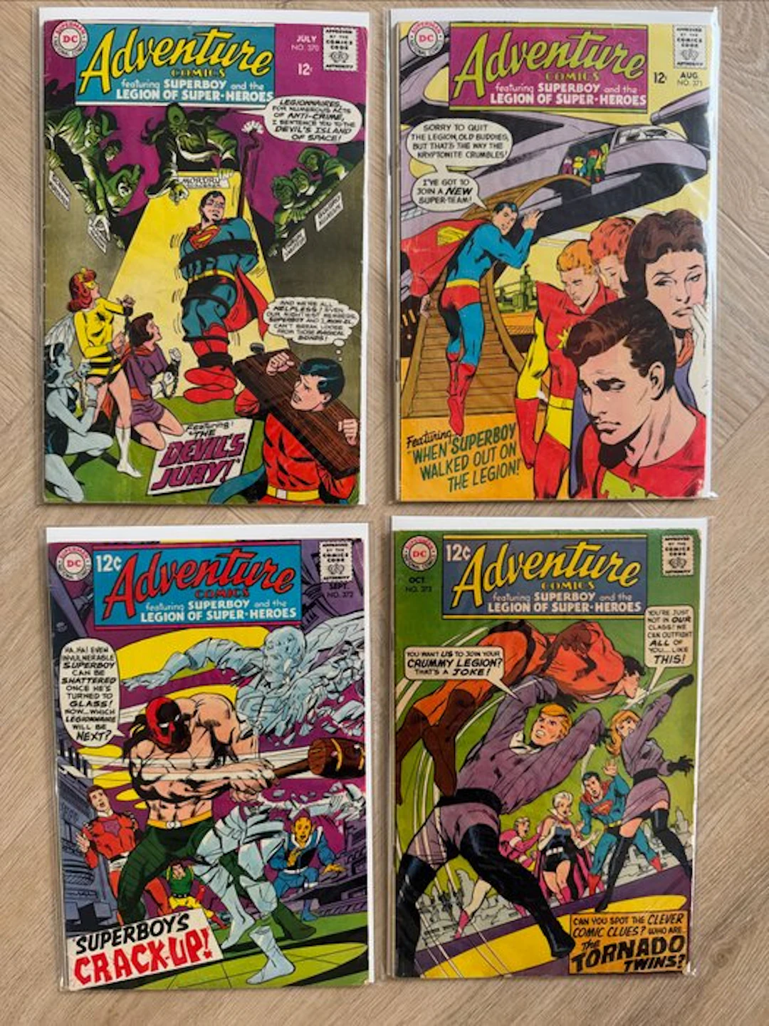 Adventure Comics 370;371;372;373 - Adventure Comics - 4 Comic - 1968/1968