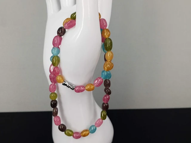 Natural Tourmaline Gemstone Tested / Free Shipping - Chain