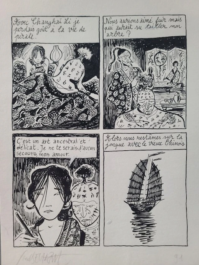 Fred Bernard Original page - L'Homme Bonsaï - Page 91 - 2009