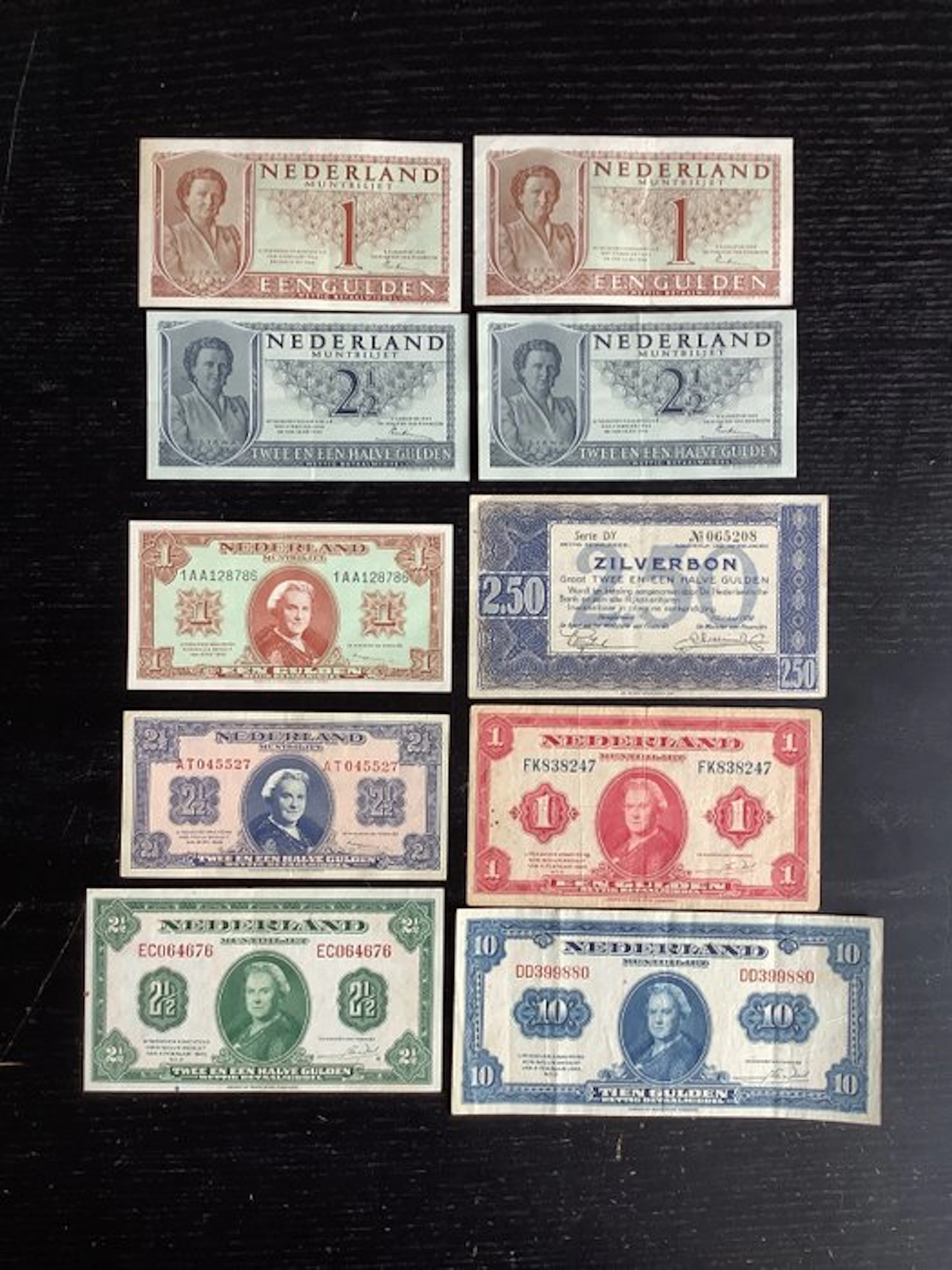 Netherlands. - 10 Banknotes - 1938/1949 (No reserve price)