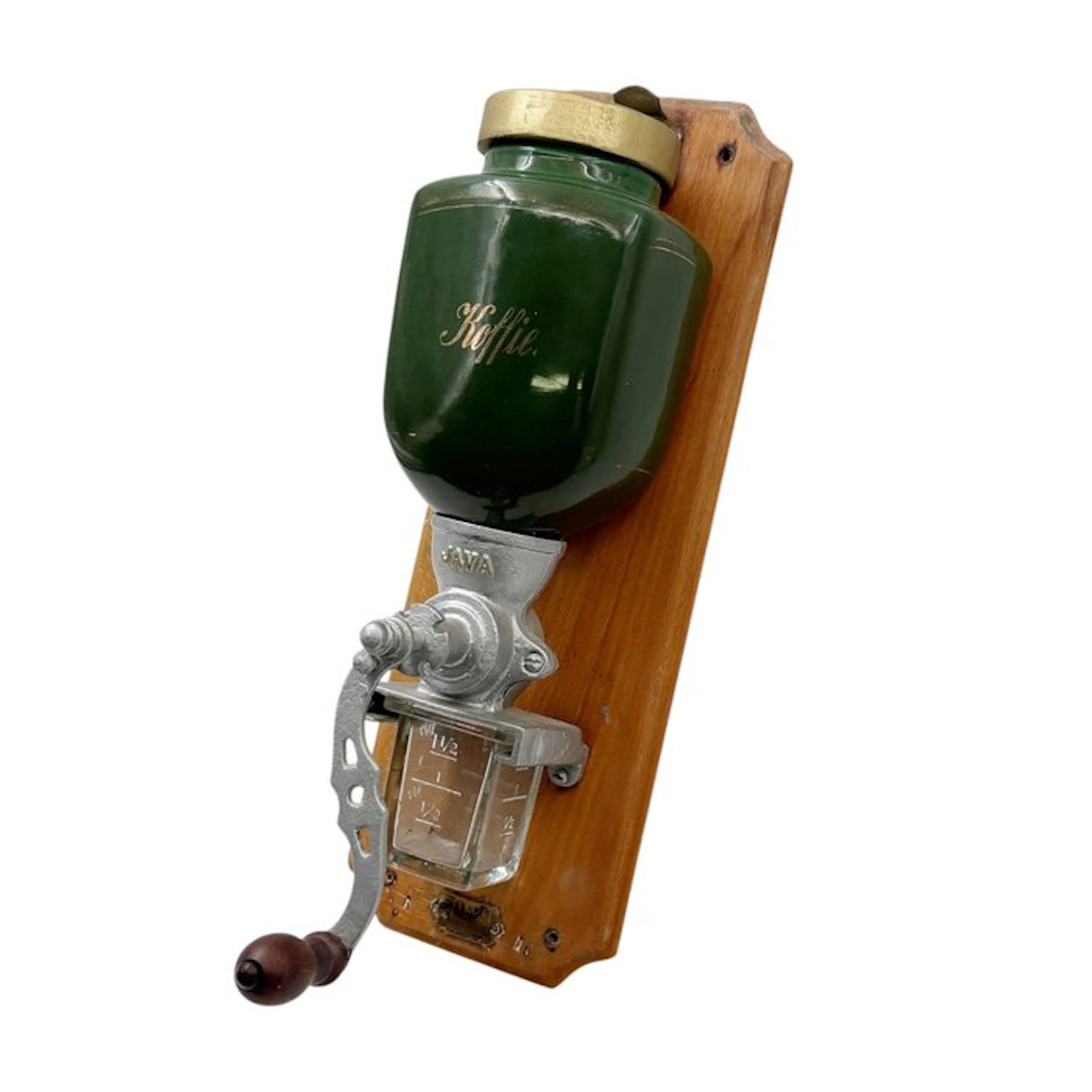 Java - Coffee grinder - Wood, Metal, Glass, Earthenware - Wand coffee grinder