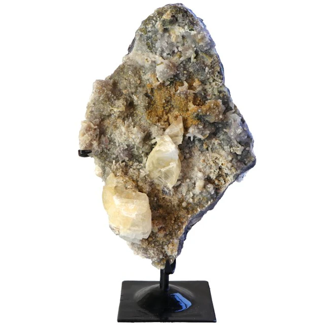 Flower Amethyst Quartz - Geode - 32x18x10 cm- 2.3 kg