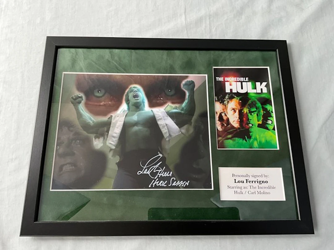 The Incredible Hulk - Lou Ferrigno (Carl Molino/Hulk) Premium Framed