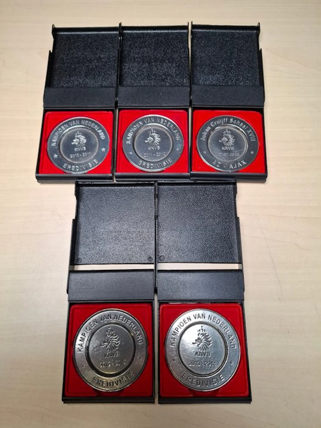 Ajax - Eredivisie - Medal, Replica championship trophies