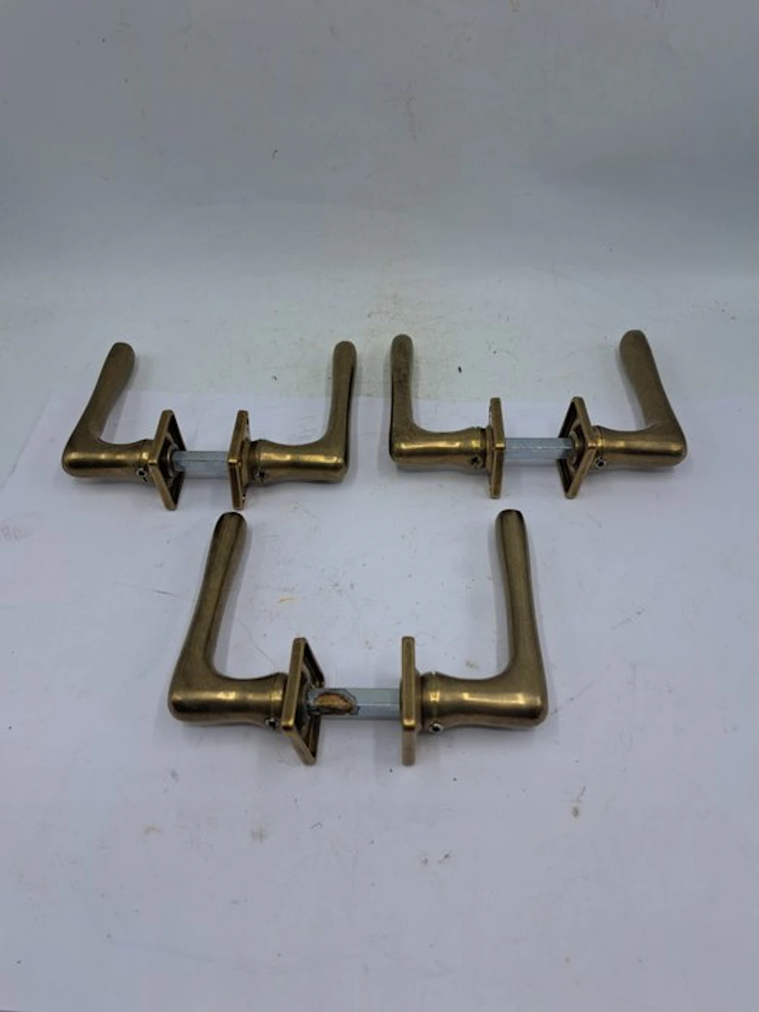 Antique Door handle - 1960-1970 - 3 Brass Door Handles