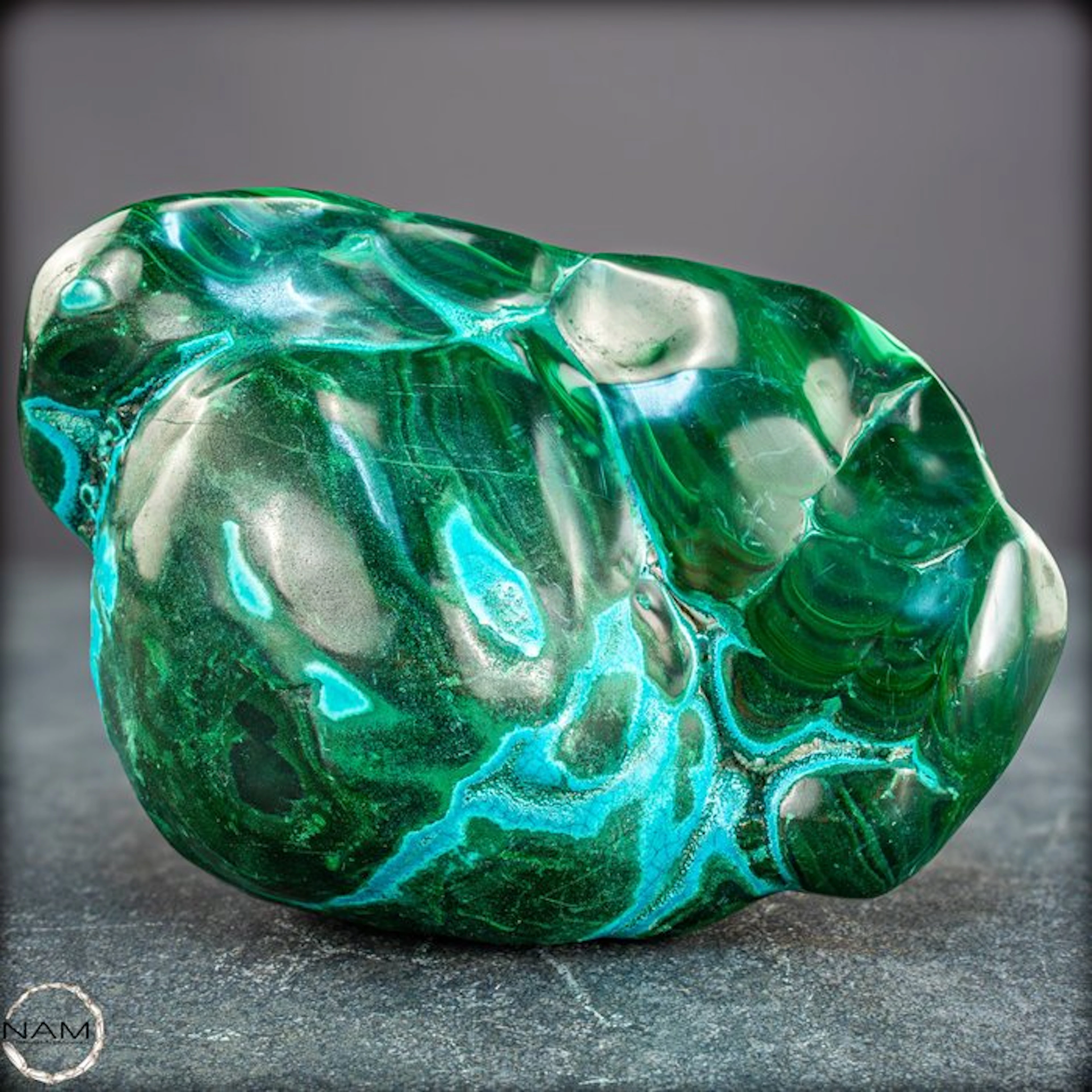 Natural freeform from malachite & chrysocolla – A...
