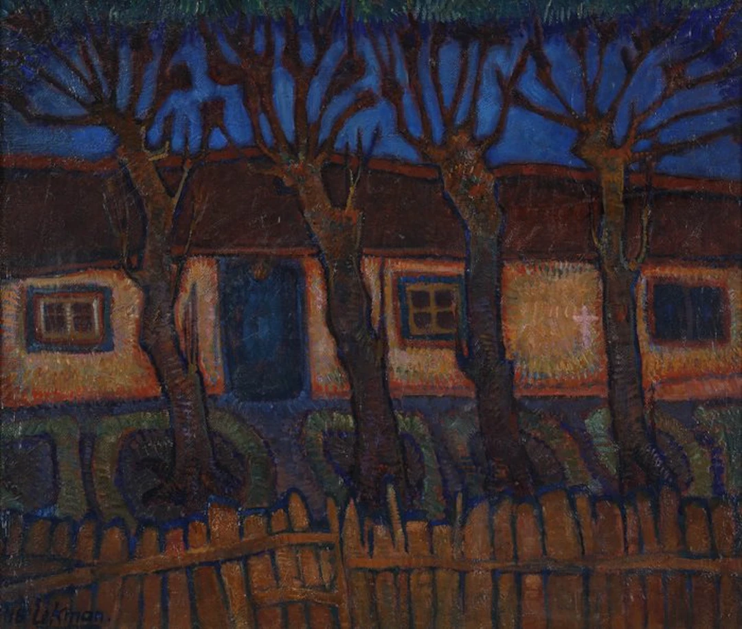 Nico Eekman (1889–1973) - Boerderij met bomen
