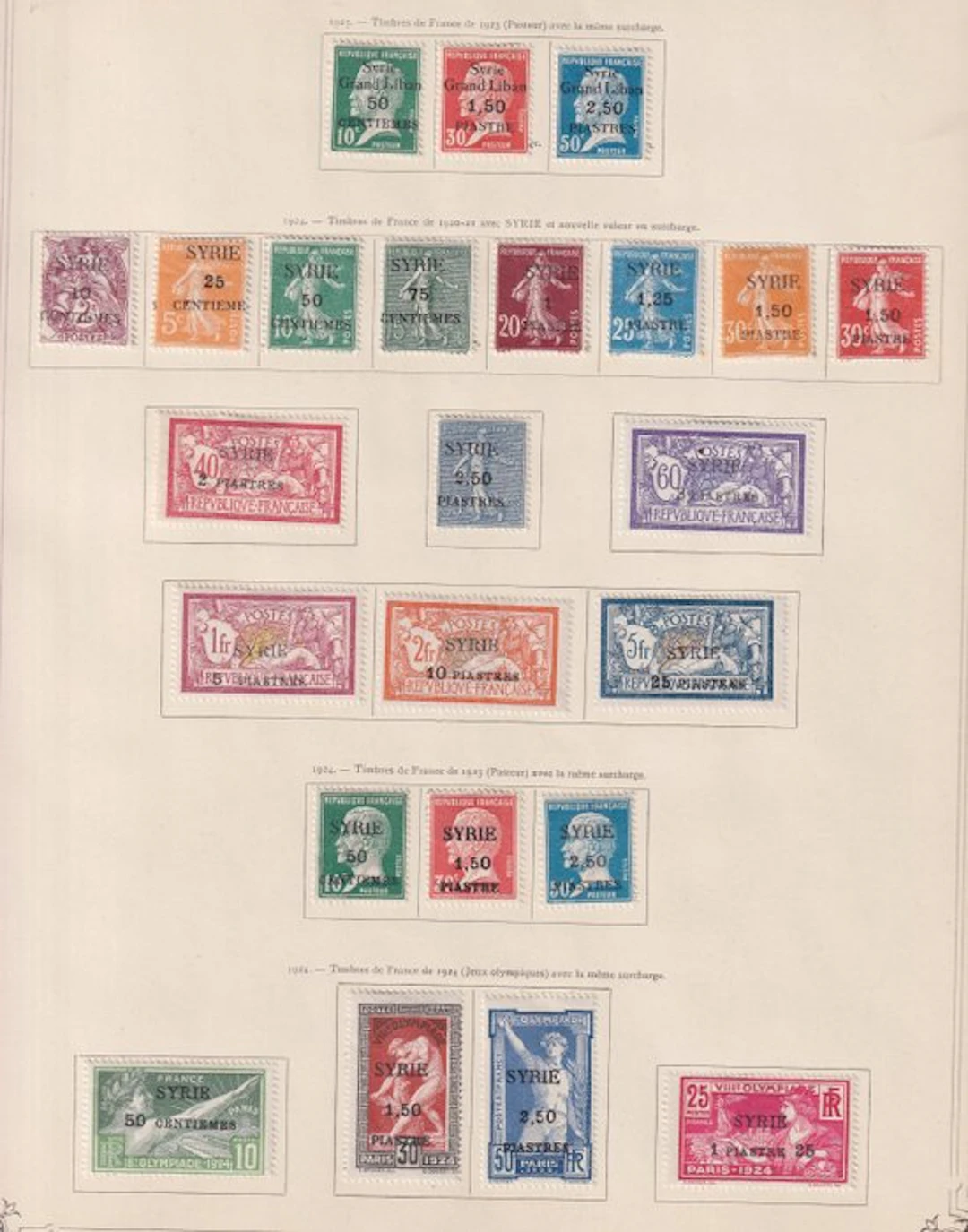 French Colonies 1923/1924 - cote 650€