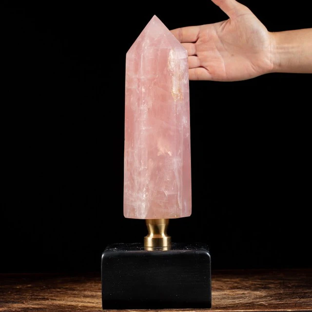 Extremely Elegant Rose Quartz Point - Exclusive Mineral...