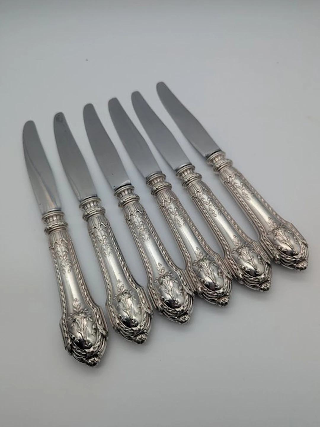 Table knife (6) - Silverplated, Steel