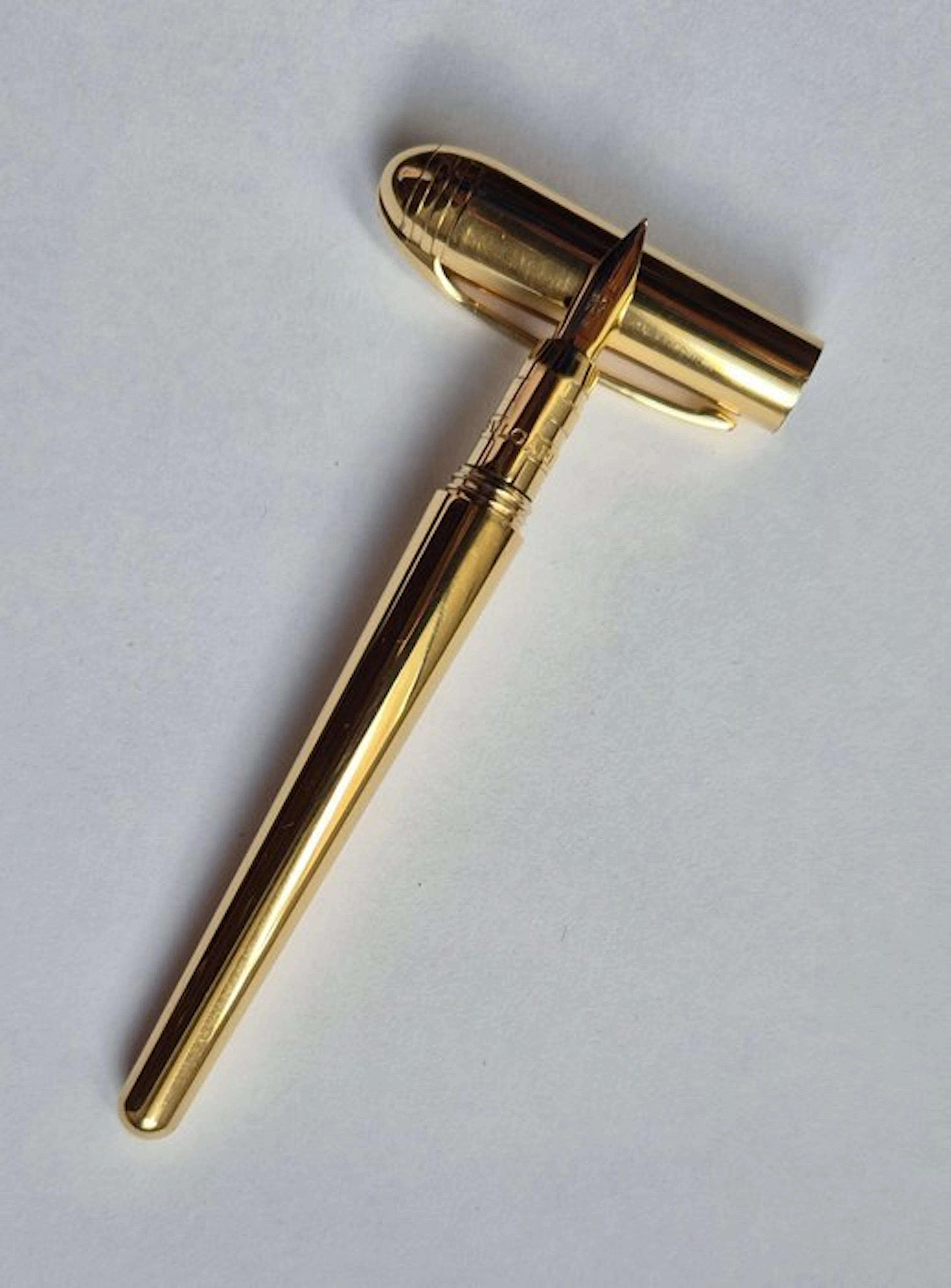 Rara e superba Bulgari Fountain Pen con 18k Solid Gold M...