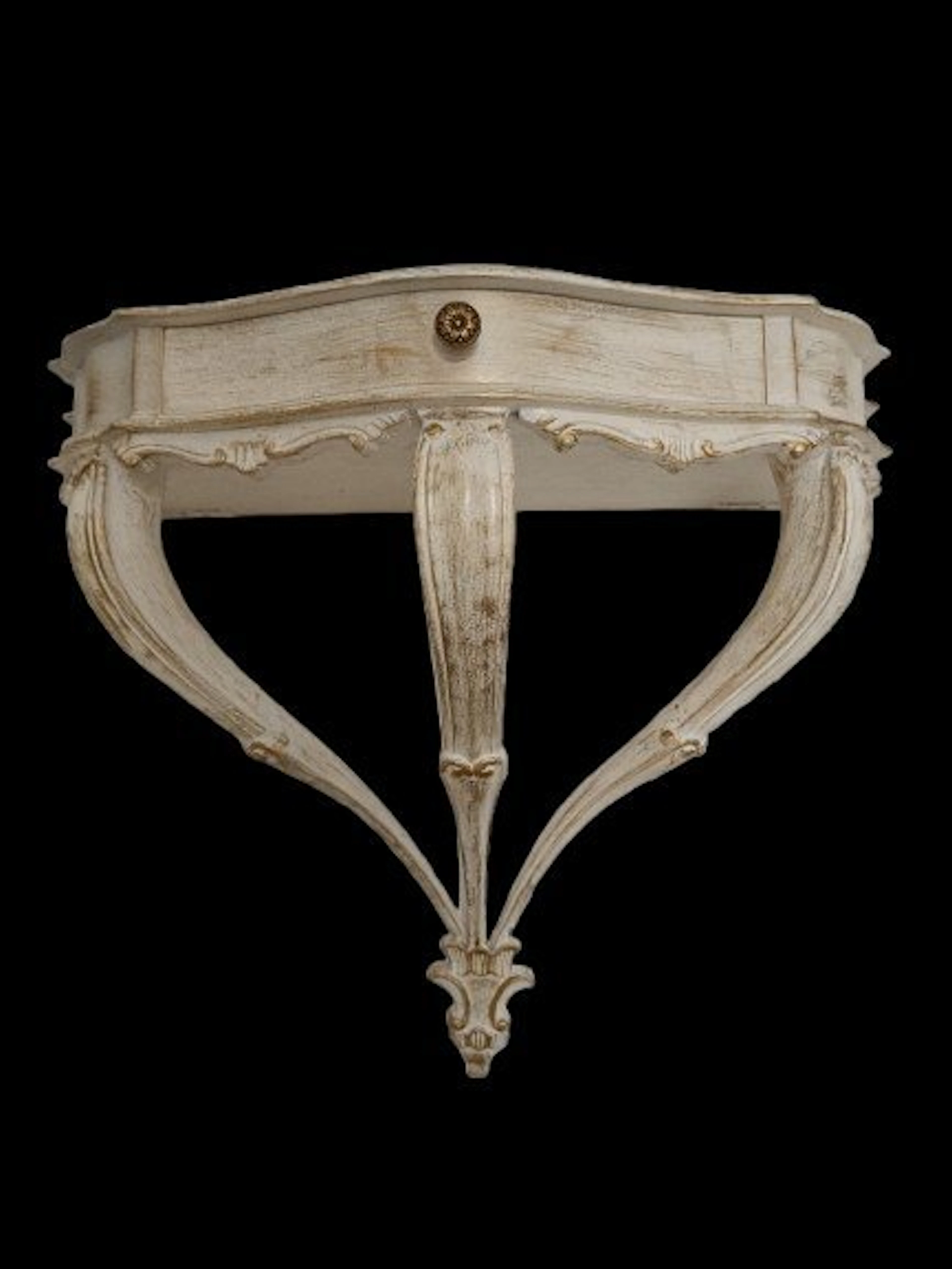 Console table - Wood - Vintage wall-mounted console