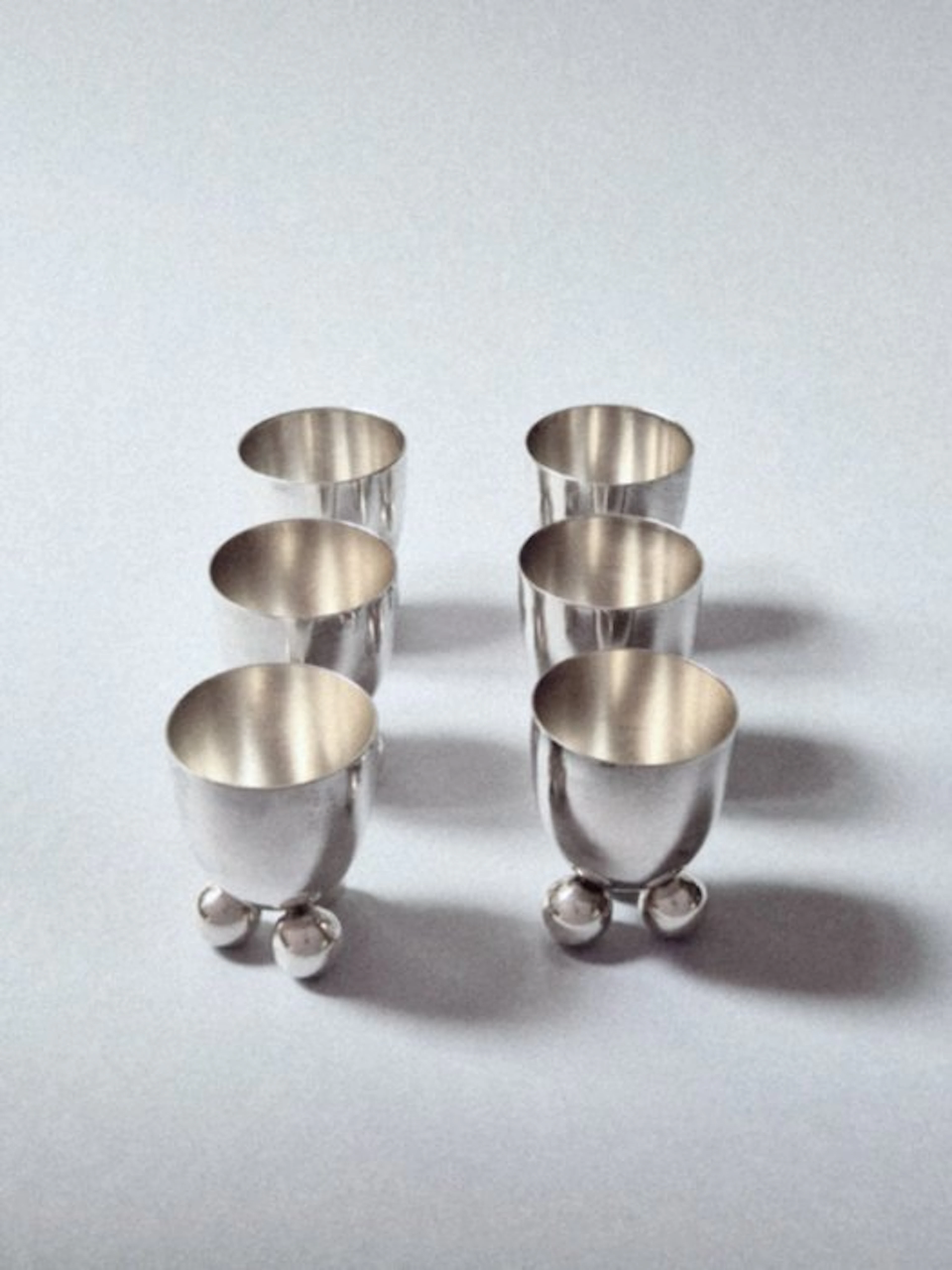 WMF / Geislingen - Fritz August Breuhaus - Egg cup (6) - Silverplated