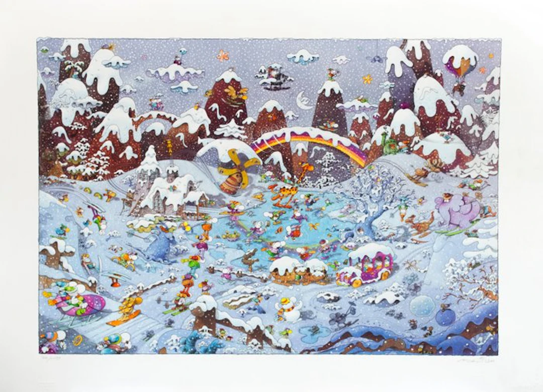 Mordillo, Guillermo - 1 Lithograph - Mordillo - Caos di cristallo - 2003