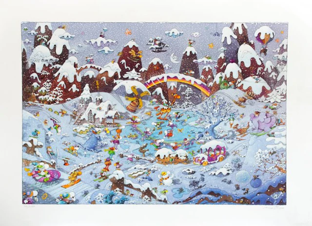 Mordillo, Guillermo - 1 Lithograph - Mordillo - Caos di cristallo - 2003