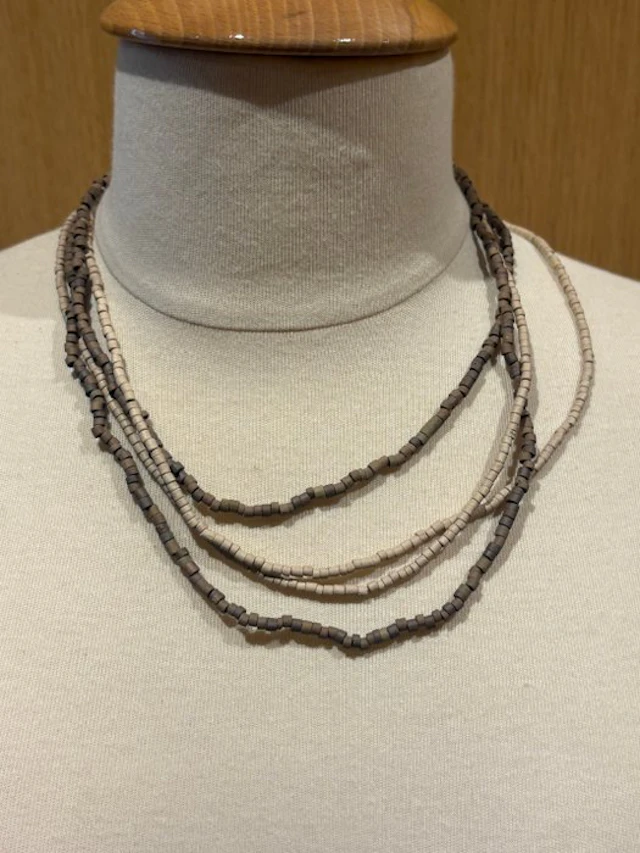 Ancient Egyptian Terracotta Two beaded necklaces - 100 cm (No reserve price)
