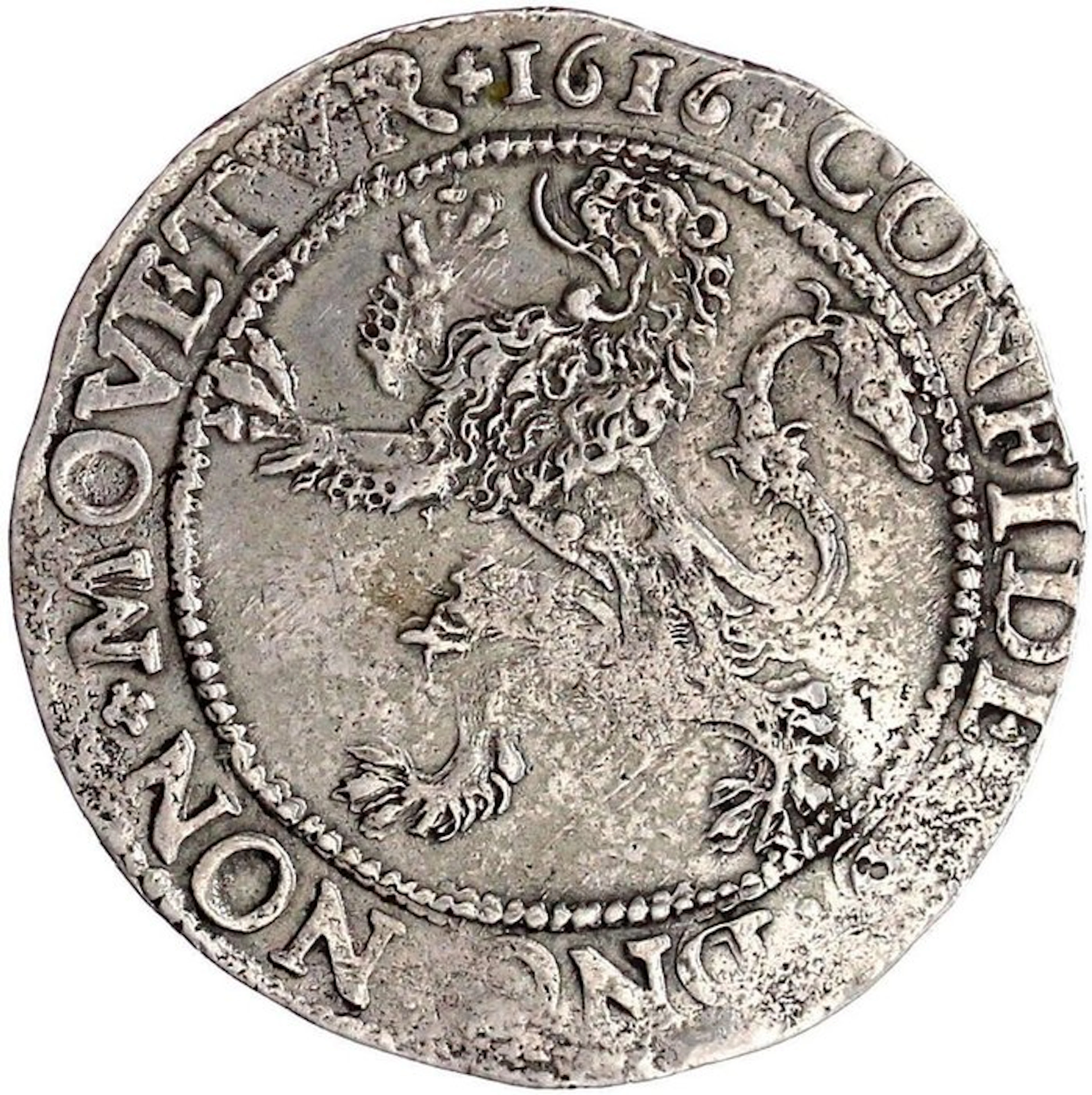 Netherlands, Utrecht Leeuwendaalder 1616/0 overdate (RR - very rare)