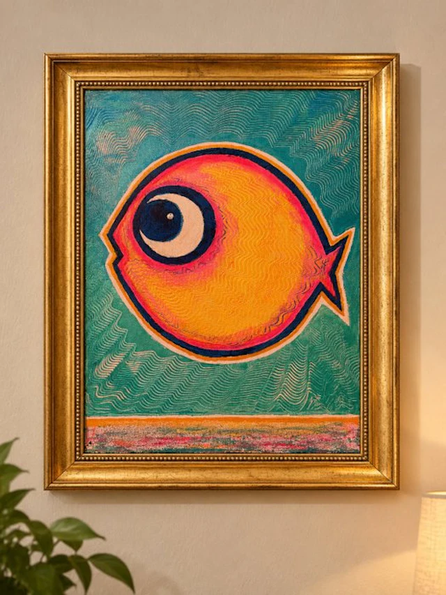 Denis Kuvayev (1971) - Goldfish on golden bottom - No Reserve