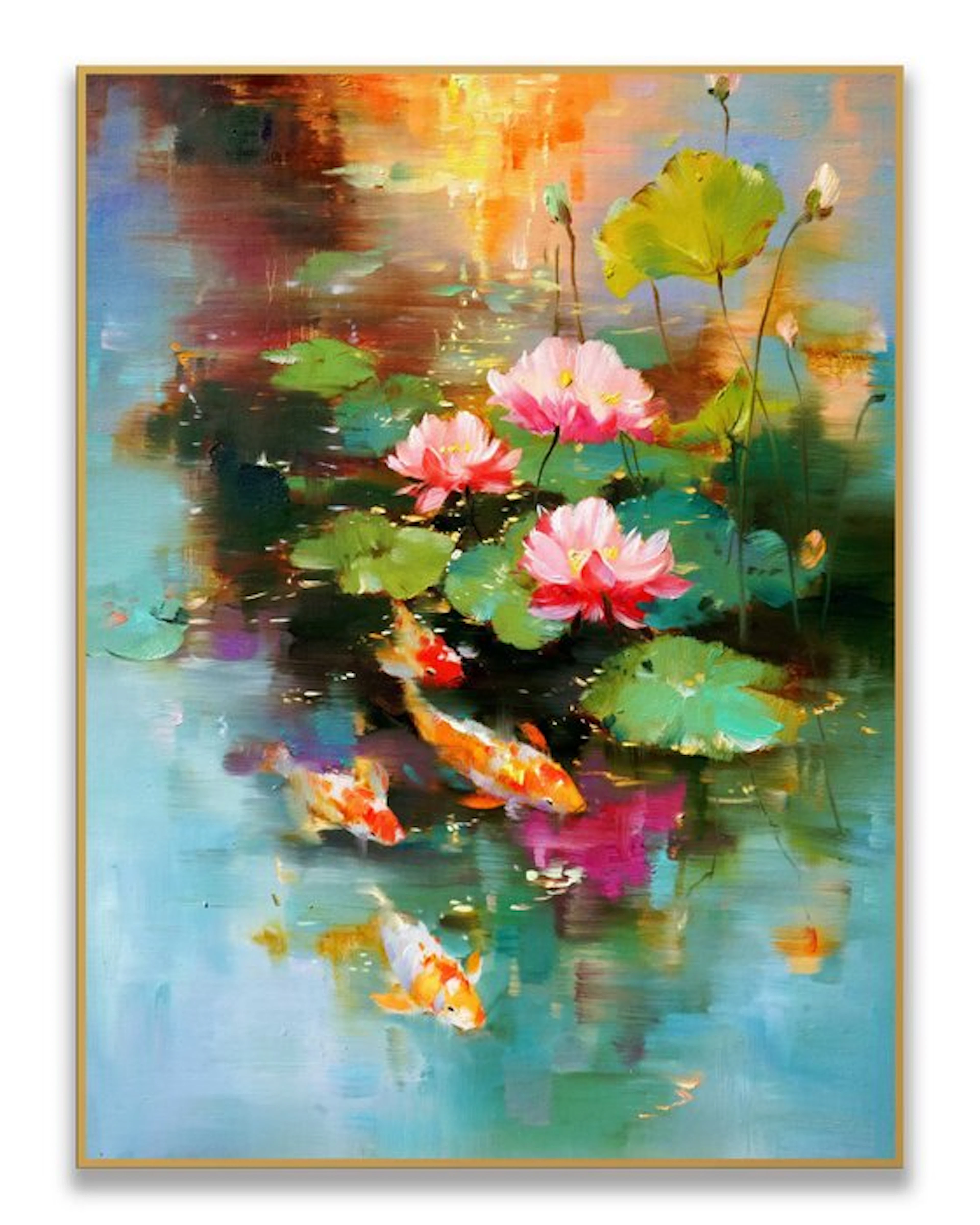 Stefano - Koi Among Lotus Dreams