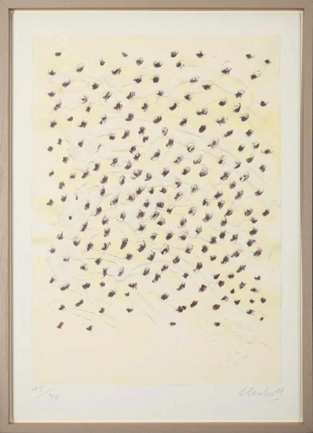 Günther Uecker (1930-2025) - Lithograph - Signiert - Sehr...