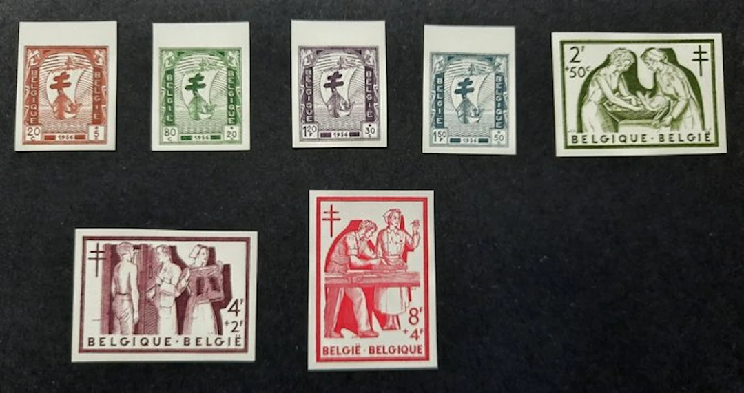 Belgium - Belgium 1956 nos. 998/1004 mint