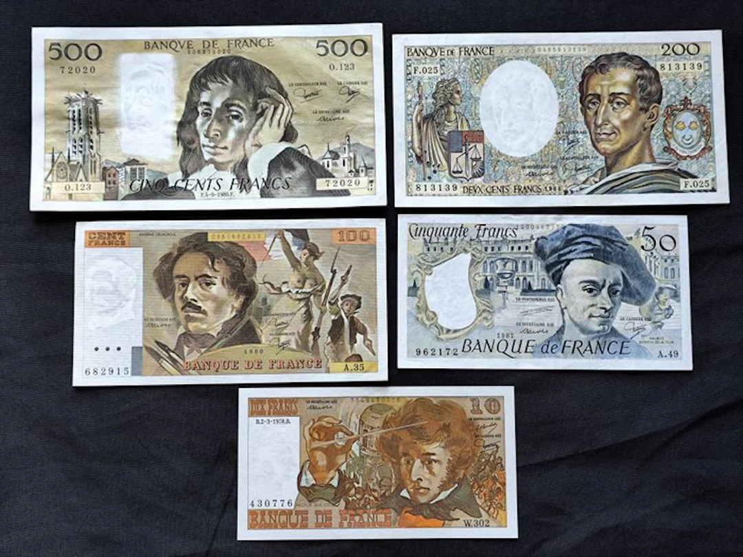 France. - 5 Banknotes - Various Dates (No reserve price)
